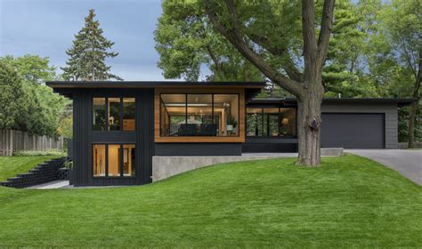 mid century modern metal exterior